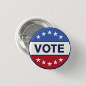 Votum American Flag Button für Patriotische Wahlen (Vorne & Hinten)
