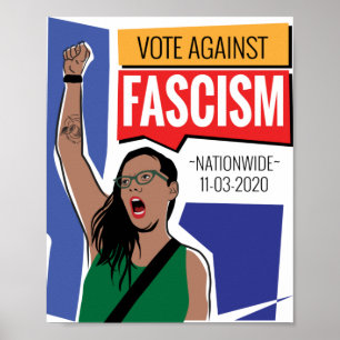 Votum gegen Faschismus-Poster Poster