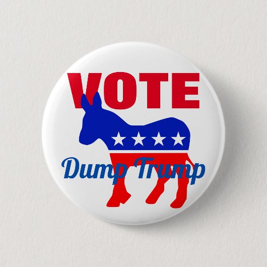 Votum Patriotic Donkey, Stars, Trump Button (Vorderseite)