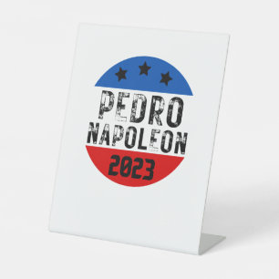 Votum Pedro Napoleon lustigen Wahltext Sockelschild