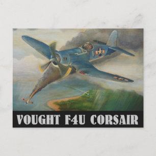 Vought F4U Corsair Postcard Postkarte