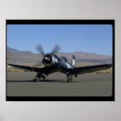 Vought F4U Corsair, Verlassen Front_WWII-Flugzeug Poster (Vorne)