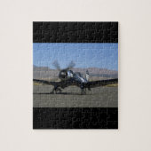 Vought F4U Seeräuber, links Front_WWII Flugzeuge Puzzle (Vertikal)