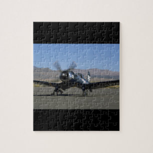 Vought F4U Seeräuber, links Front_WWII Flugzeuge Puzzle