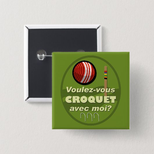 Voulez-vous Krokett avec moi? Button (Vorne & Hinten)
