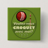 Voulez-vous Krokett avec moi? Button (Vorderseite)
