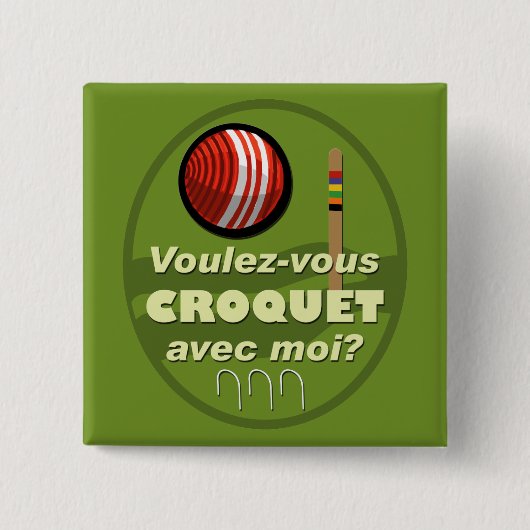 Voulez-vous Krokett avec moi? Button (Vorderseite)
