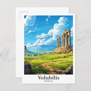 Voulubilis Marokko Kunst, Dichtung und Musik Postkarte
