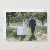 Vow Renewal 2 Foto machen wir wieder elegante Hoch Einladung (Rückseite)