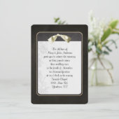 Vow Renewal Black Frame Einladung (Stehend Vorderseite)