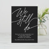 Vow Renewal Einladungen Einfaches Skript (Stehend Vorderseite)