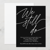 Vow Renewal Einladungen Einfaches Skript (Vorne/Hinten)