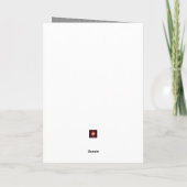 Vow Renewal Herzlichen Glückwunsch Silver Tulips Karte (Rückseite)