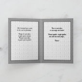 Vow Renewal Herzlichen Glückwunsch Silver Tulips Karte (Innenseite)