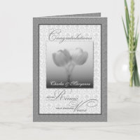 Vow Renewal Herzlichen Glückwunsch Silver Tulips