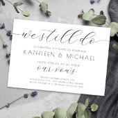 Vow Renewal Invitation Elegant We Still Do Einladung