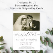 Vow Renewal Invitation Foto Elegant noch tun Einladung