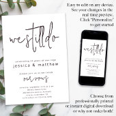 Vow Renewal Invitation Modern We Still Do Einladung