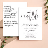 Vow Renewal Invitation Modern We Still Do Einladung