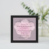 Vow Renewal Light Pink Rose Einladung (Stehend Vorderseite)