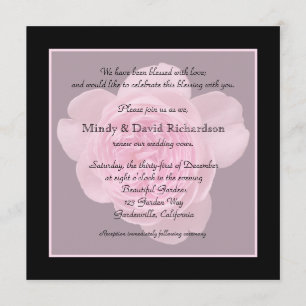 Vow Renewal Light Pink Rose Einladung