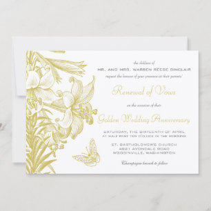 Vow Renewal Silver 25. Hochzeitstag Einladung