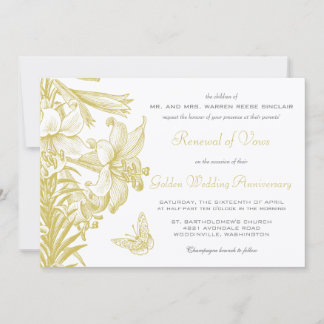 Vow Renewal Silver 25. Hochzeitstag Einladung