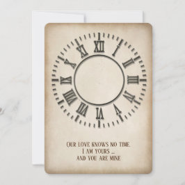 Vow Renewal Timeless Clock Einladung