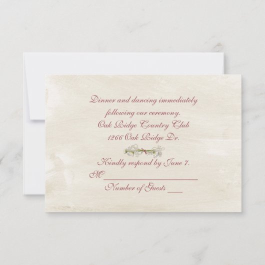 Vow Renewal Wedding Book UAWG Einladung (Rückseite)