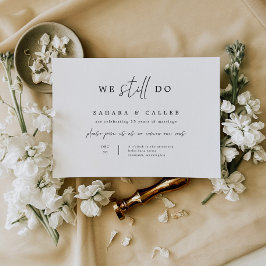 Vow Renewal Zeremony Wedding Invitation Card S102 Save The Date