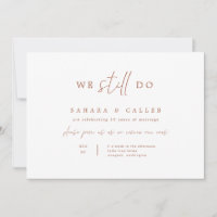 Vow Renewal Zeremony Wedding Invitation Card S102