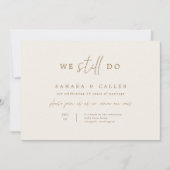 Vow Renewal Zeremony Wedding Invitation Card S102 Save The Date (Vorderseite)