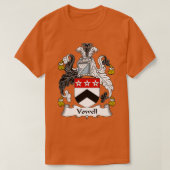 Vowell Coat of Arms Family Crest T-Shirt (Design vorne)