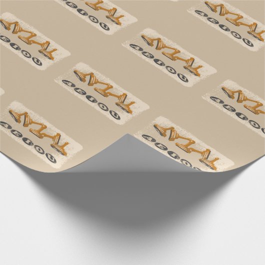 Vowels AEIOU Englisch Geschenkpapier (Ecke)