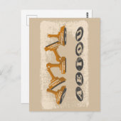 Vowels AEIOU Englisch Postkarte (Vorne/Hinten)