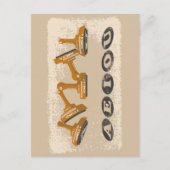 Vowels AEIOU Englisch Postkarte (Vorderseite)