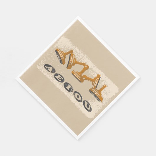 Vowels AEIOU Englisch Serviette (Ecke)