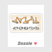 Vowels AEIOU Englische Sprache Grammar Aufkleber (Blatt)