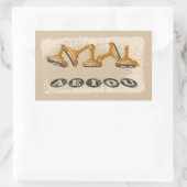 Vowels AEIOU Englische Sprache Grammar Rechteckiger Aufkleber (Tasche)