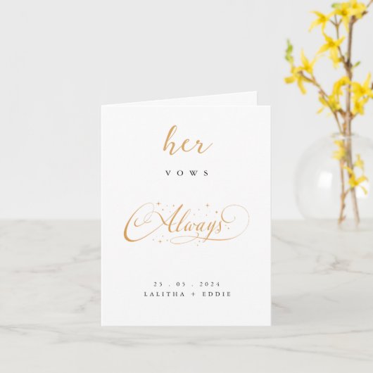 Vows Card - Harry Potter Themed Karte (Gelbe Blume)