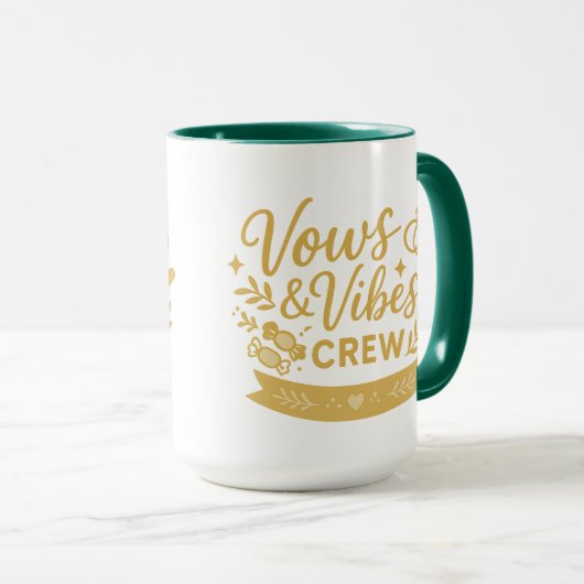 Vows & Vibes Crew | Halloween Gifts Tasse (VorderseiteRechts)