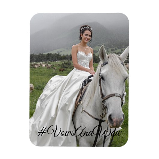 #VowsAndWowFlexible Photo Magnet (Vertikal)