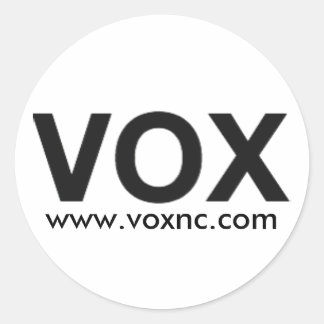 VOX-Logo (Aufkleber) Runder Aufkleber