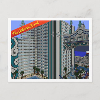 VoxelPostkarte: Das Atlantis Resort Postkarte