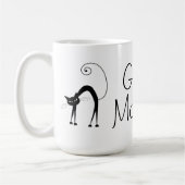 Voxkitty schwarze Katze - guter Morgen Kaffeetasse (Links)