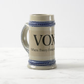 Voxy-Taschentuch Bierglas (Vorderseite Links)