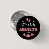 Voy a ser abuelita button (Vorne & Hinten)