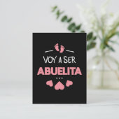 Voy a ser abuelita postkarte (Stehend Vorderseite)