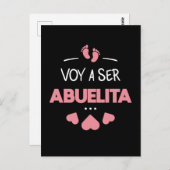 Voy a ser abuelita postkarte (Vorne/Hinten)