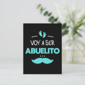 Voy a ser abuelito postkarte (Stehend Vorderseite)